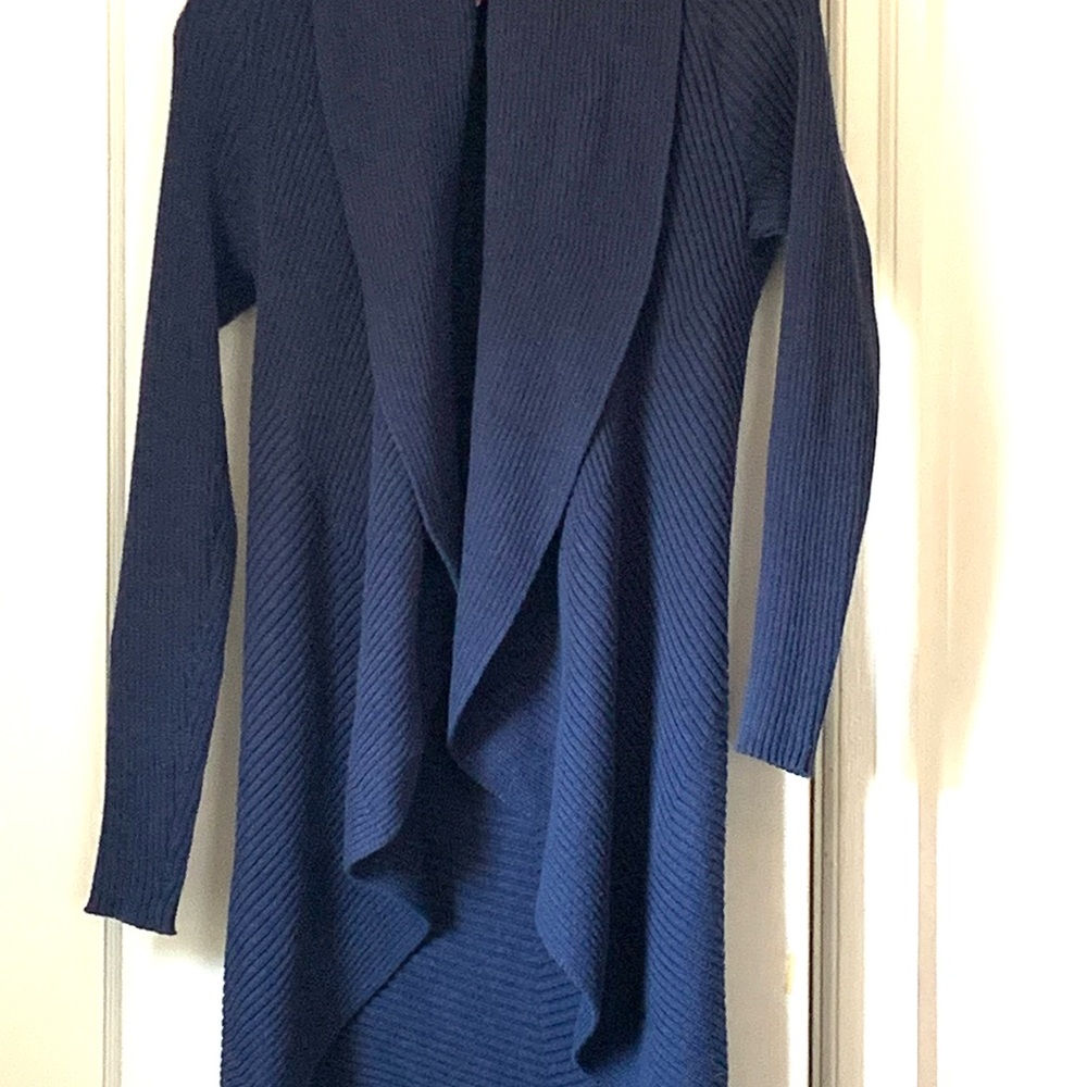 Italca of Italy Woman’s Ribbed Knit  Cardigan Sweater Wool Blend